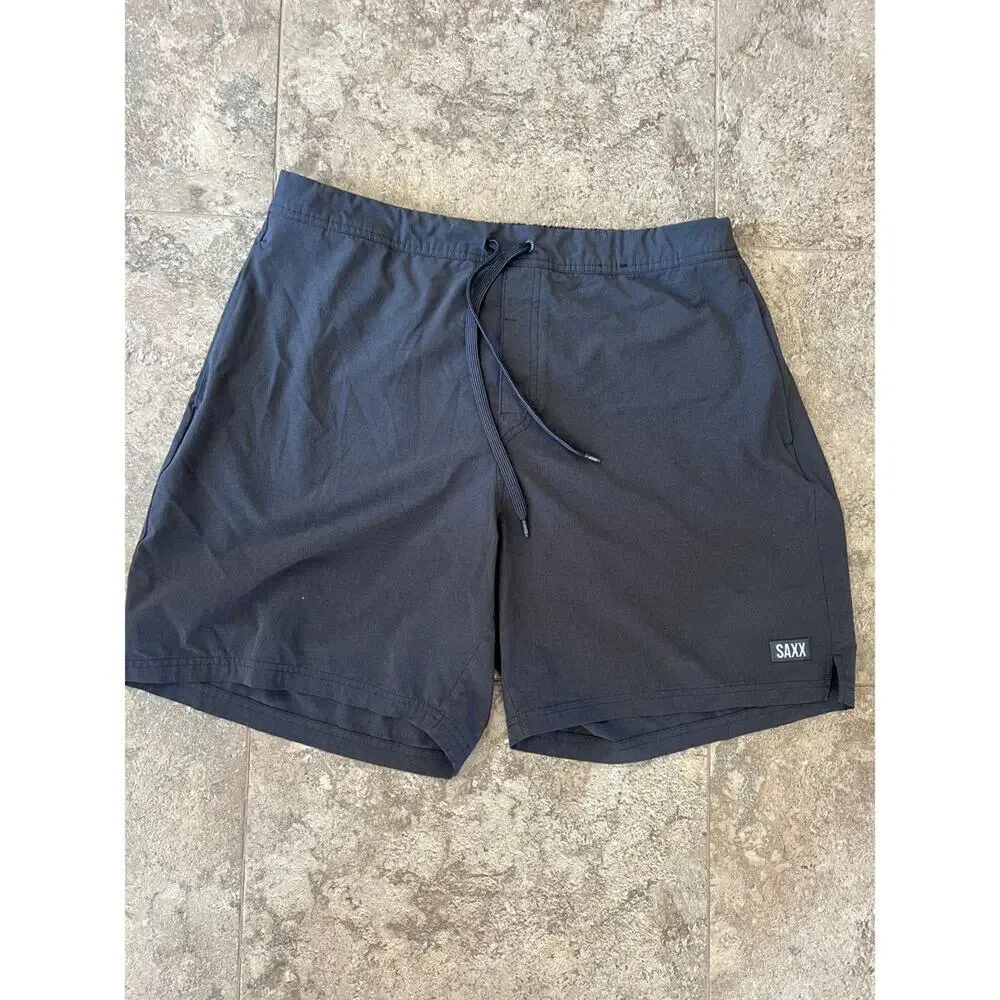 SAXX SPORT 2 LIFE 2N1 Shorts Swim Shorts, dark gray men's size XL